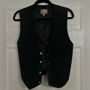 Suede front vest